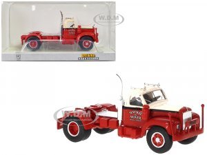 1953 Mack B-61 Truck Tractor Red and Beige Mackie the Mover  (HO) Scale