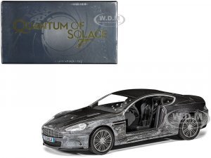 Aston Martin DBS Gray Metallic (Damaged Version) James Bond 007 Quantum of Solace (2008) Movie