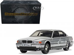 BMW 750iL Silver Metallic James Bond 007 Tomorrow Never Dies (1997) Movie