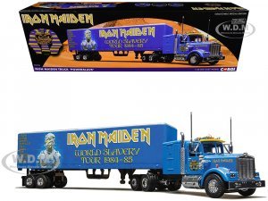Iron Maiden Powerslave Transport Truck Blue World Slavery Tour 1984-85
