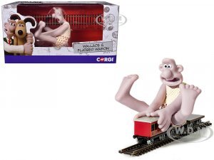 Flatbed Wagon and Wallace Figure 5 piece Set The Wrong Trousers (1993) Movie Wallace & Gromit