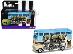 The Beatles London Double Decker Bus Abbey Road Blue and Beige
