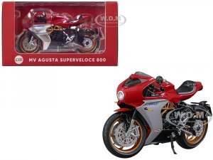 MV Agusta Superveloce 800 Motorcycle Red and Silver