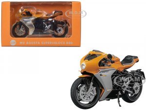 MV Agusta Superveloce 800 Motorcycle Orange and Silver