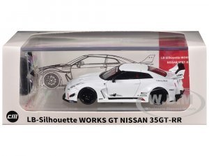 Nissan 35GT-RR LB-Silhouette Works GT RHD (Right Hand Drive) White with Extra Wheels