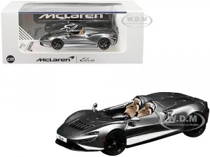 McLaren Elva Convertible Dark Gray Metallic with Extra Wheels