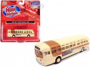 GMC PD-4103 Transit Bus #948 Beige MTA Miami  (HO) Scale Model by Classic Metal Works
