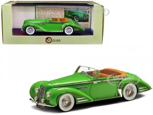 1948 Delahaye 135MS Vedette Cabriolet RHD (Right Hand Drive) by Henri Chapron Two-Tone Green