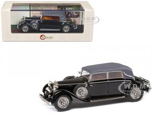 1933-37 Mercedes-Benz 290 W18 Lang Cabriolet D (Top Up) Black with Gray Top