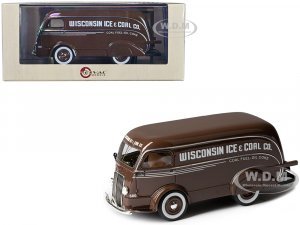 1938 International D-300 Delivery Van Brown Wisconsin Ice & Coal Co. - Coal Fuel-Oil Coke