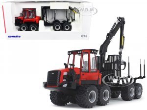 Komatsu 875.1 Forwarder Red and Black