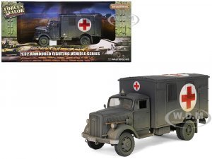 Opel-Blitz Kfz.305 Ambulance Gray (Weathered) German Army Armoured Fighting Vehicle Series