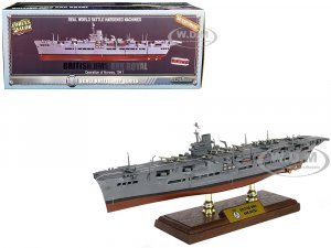 HMS Ark Royal (91) British Aircraft Carrier Operation of Norway (1941) 1/700 Scale Model by Forces of Valor