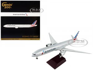 Boeing 777-300ER Commercial Aircraft American Airlines Silver Gemini 200 Series