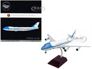 Boeing VC-25 Commercial Aircraft Air Force One - United States of America White and Blue Gemini 200 Series