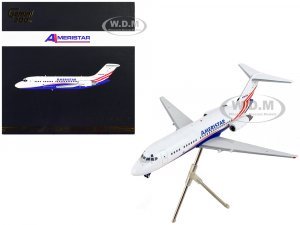 McDonnell Douglas DC-9-15F Commercial Aircraft Ameristar Air Cargo White with Blue and Red Stripes Gemini 200 Series