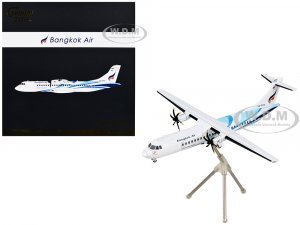 ATR 72-600 Commercial Aircraft Bangkok Airways White with Light Blue Stripes Gemini 200 Series