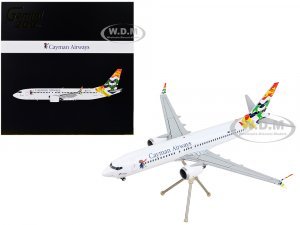 Boeing 737 MAX 8 Commercial Aircraft Cayman Airways White with Tail Graphics Gemini 200 Series