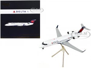 Bombardier CRJ200 Commercial Aircraft Delta Air Lines - Delta Connection White with Blue and Red Tail Gemini 200 Series