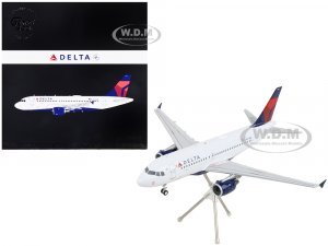 Airbus A319 Commercial Aircraft Delta Air Lines White with Red and Blue Tail Gemini 200 Series