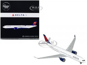 Airbus A330-900 Commercial Aircraft Delta Air Lines White with Blue and Red Tail Gemini 200 Series
