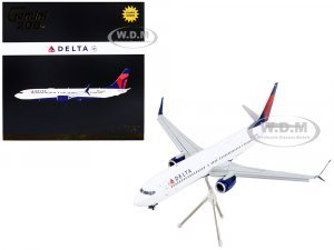 Boeing 737-900ER Commercial Aircraft with Flaps Down Delta Air Lines White with Blue and Red Tail Gemini 200 Series