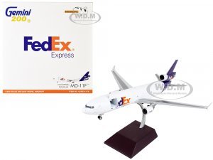 McDonnell Douglas MD-11F Commercial Aircraft Federal Express White with Purple Tail Interactive Series
