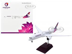 Boeing 787-9 Dreamliner Commercial Aircraft Hawaiian Airlines (N780HA) White with Purple Tail Gemini 200 Series
