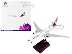 Airbus A330-200 Commercial Aircraft Hawaiian Airlines White with Purple Tail Gemini 200 Series