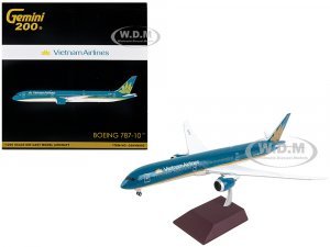 Boeing 787-10 Commercial Aircraft Vietnam Airlines Blue with Tail Graphics Gemini 200 Series