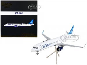 Airbus A321neo Commercial Aircraft JetBlue Airways White with Blue Tail Gemini 200 Series