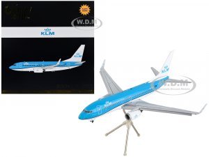 Boeing 737-700 Commercial Aircraft with Flaps Down KLM Royal Dutch Airlines Blue with White Tail Gemini 200 Series