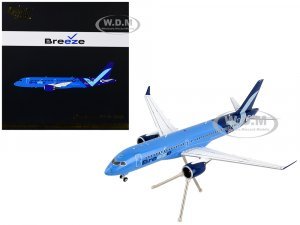 Airbus A220-300 Commercial Aircraft Breeze Airways Blue Gemini 200 Series