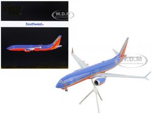 Boeing 737 MAX 8 Commercial Aircraft Southwest Airlines Blue and Red Gemini 200 Series