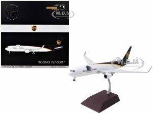 Boeing 767-300F Commercial Aircraft UPS Worldwide Services (N323UP) White with Brown Tail Gemini 200 - Interactive Series