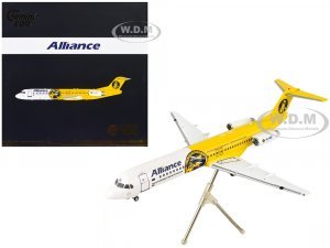 Fokker F100 Commercial Aircraft Alliance Airlines White and Yellow Gemini 200 Series