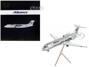 Fokker F70 Commercial Aircraft Alliance Airlines - 100 Years First Flight from England Silver Metallic Gemini 200 Series