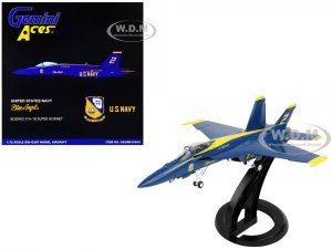 Boeing F/A-18E Super Hornet Fighter Aircraft Blue Angels #2 United States Navy Gemini Aces Series 1/72