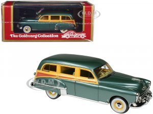 1949 Oldsmobile 88 Station Wagon Alpine Green Metallic with Cream and Woodgrain Sides and Green Interior