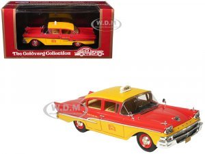 1958 Ford Custom 300 Taxi Cab Kind Taxi Co. Red and Yellow with Yellow Interior