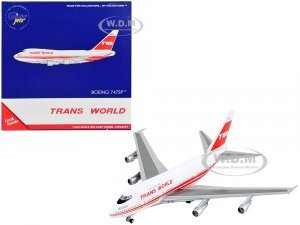 Boeing 747SP Commercial Aircraft Trans World Airlines - Boston Express White with Red Stripes