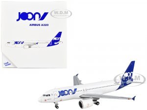 Airbus A320 Commercial Aircraft Joon White with Blue Tail