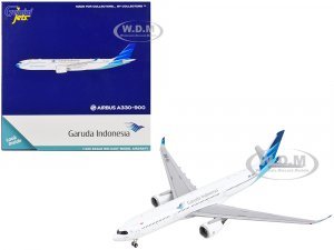Airbus A330-900 Commercial Aircraft Garuda Indonesia White with Blue Tail
