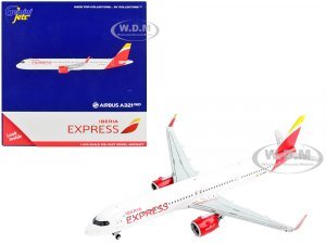Airbus A321neo Commercial Aircraft Iberia Express White with Red Tail