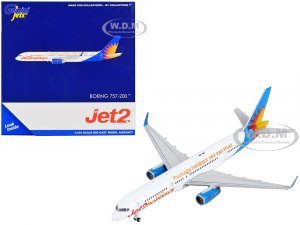 Boeing 757-200 Commercial Aircraft Jet2 Holidays White with Blue Tail