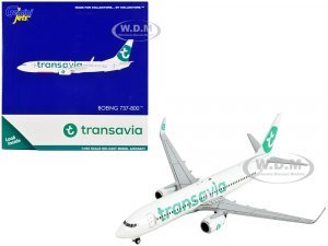 Boeing 737-800 Commercial Aircraft Transavia Airlines White with Green Tail