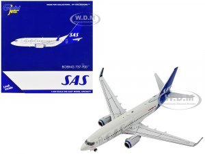 Boeing 737-700 Commercial Aircraft Scandinavian Airlines Gray with Blue Tail