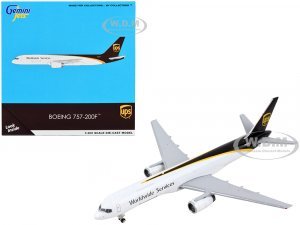 Boeing 757-200F Commercial Aircraft UPS (United Parcel Service) - Worldwide Services White and Dark Brown 1 400