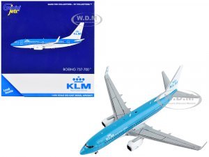 Boeing 737-700 Commercial Aircraft KLM Royal Dutch Airlines Blue and White