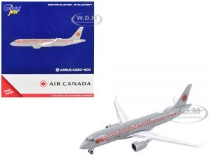 Airbus A220-300 Commercial Aircraft Trans-Canada Air Lines - Air Canada Gray with Red Stripes